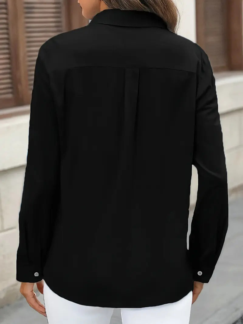 Athena - Camicia di Cotone con Tasche Frontali