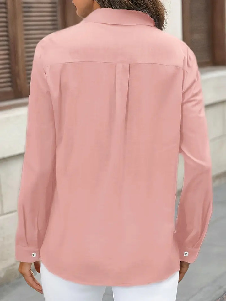 Athena - Camicia di Cotone con Tasche Frontali