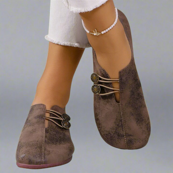 Kreszentia | Mocassini realizzati in pregiata pelle di capra scamosciata