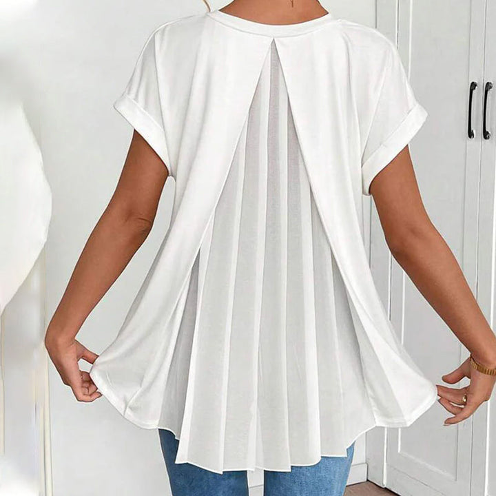 BLUSA CLASSICA TRUDE A MANICHE CORTE