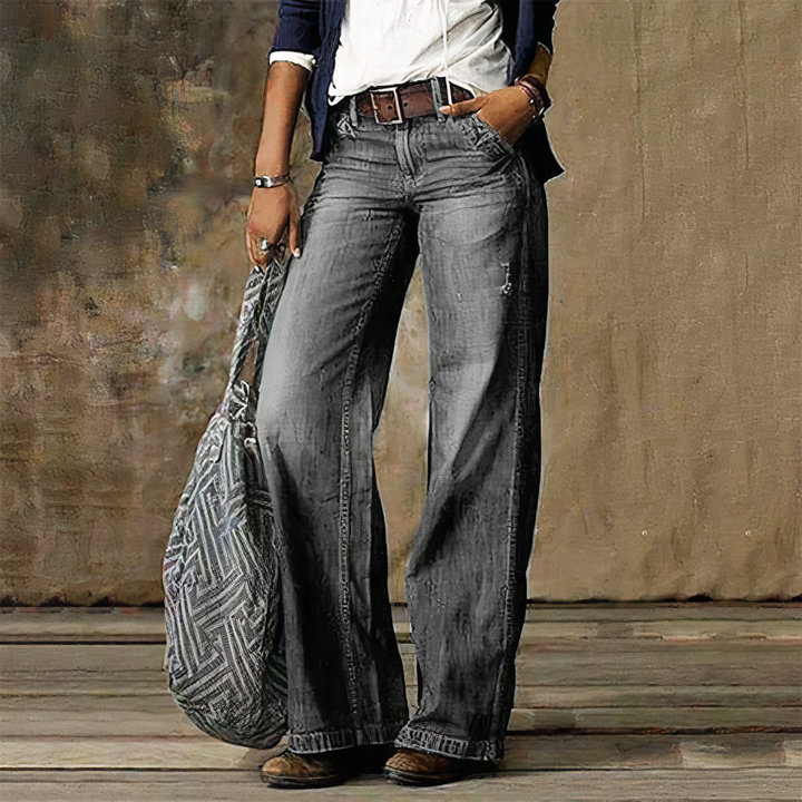 Clarisa® | Jeans in Denim a Vita Alta Retro